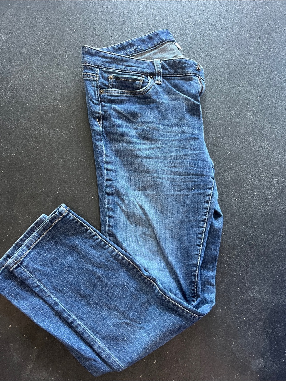 LOFT Women's Straight Leg Jeans in Medium Blue Wash